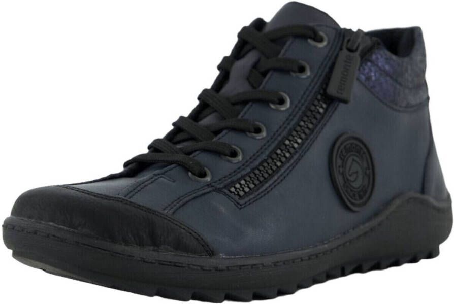 Remonte Veterschoenen flats comfortschoenen laarzen met zijrits
