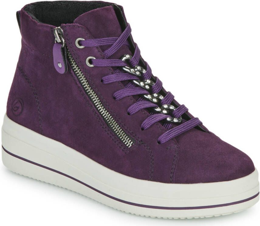 Remonte Sneakers met sleehak vrijetijdsschoen lage schoen comfort schoen met uitneembare inlegzool
