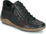 Remonte Veterschoenen flats comfortschoenen laarzen met zijrits - Thumbnail 1