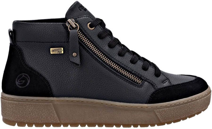 Remonte Plateausneakers Veterboots enkellaarsjes met waterafstotend TEX-membraan