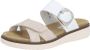 Remonte -Dames roze-goud metallic slippers & muiltjes - Thumbnail 2