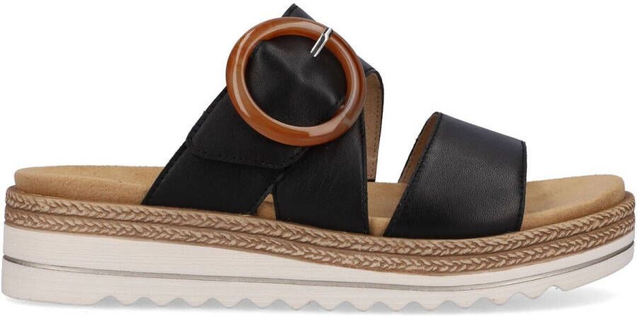 Remonte Slippers sleehak zomerschoen pantoffels met decoratieve gesp - Foto 3