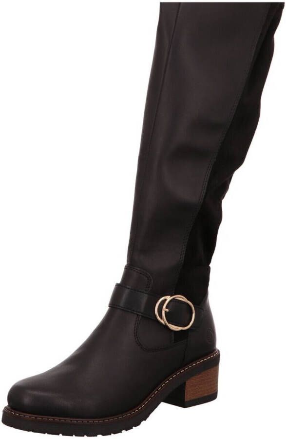 Remonte Lange leren Hoge Laarzen met comfortabele pasvorm Black Dames - Foto 6