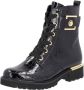 Remonte Veterlaarsjes blokhak veterschoenen in krokodillenlook binnenrits - Thumbnail 5