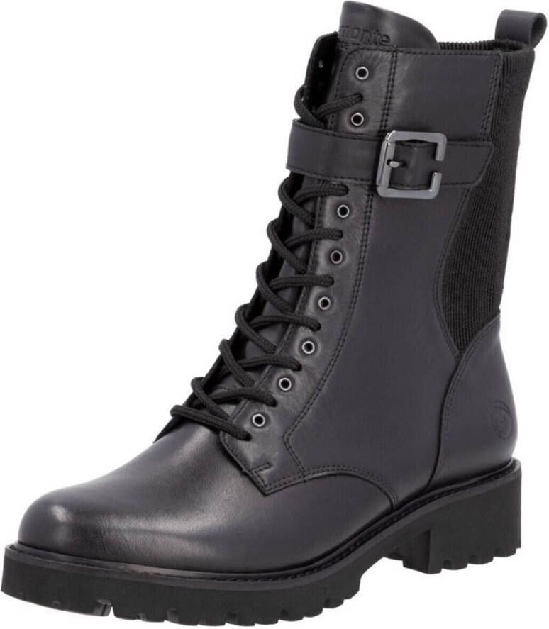 Remonte Veterlaarsjes blokhak veterschoenen met decoratieve gesp