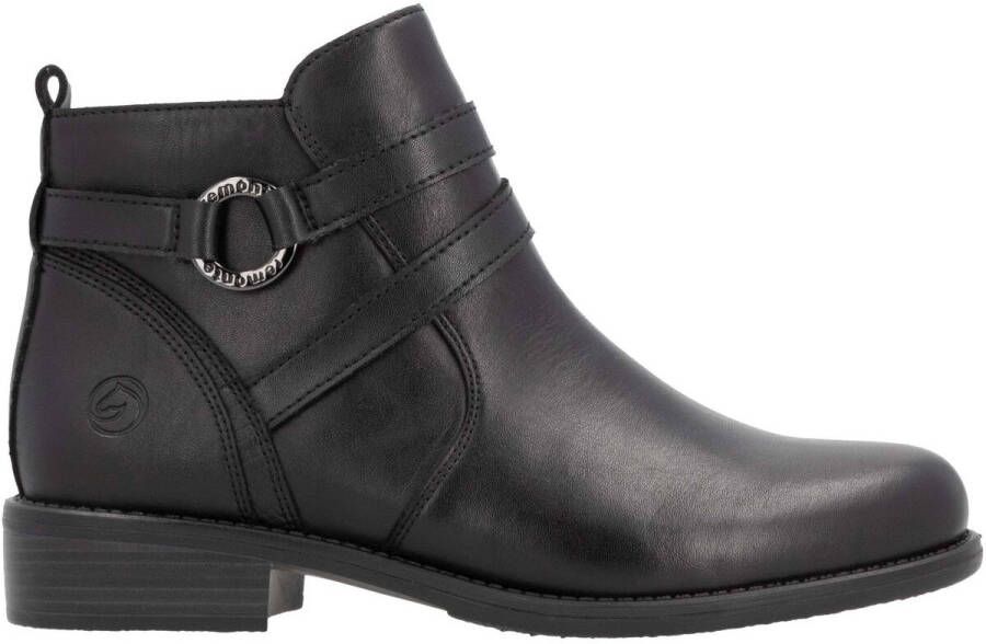 Remonte Laarsjes zakelijke schoen laarzen flats met praktische binnenrits