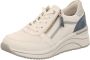 Remonte Wit Blauwe Sneaker met Ingebouwde Hak - Thumbnail 3