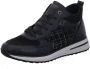 Remonte Zwarte Halfhoge Dames Sneakers Zwart - Thumbnail 2
