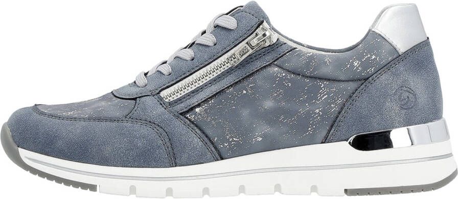 Remonte Blauwe Sneaker met Metallic Accenten Blue Heren - Foto 8