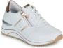 Remonte Sneakers met sleehak vrijetijdsschoen lage schoen veterschoen met metallic contrastaccenten - Thumbnail 3
