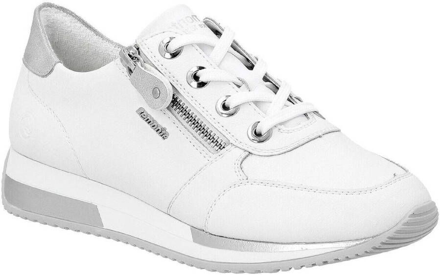 Remonte Sneakers met sleehak vrijetijdsschoen lage schoen veterschoen in smalle vorm - Foto 4