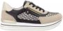 Remonte Plateausneakers vrijetijdsschoen lage schoen veterschoen vegan contrastafwerking - Thumbnail 1