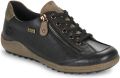 Remonte Veterschoenen in tex-uitvoering vrijetijdsschoen lage schoen veterschoen - Zwart