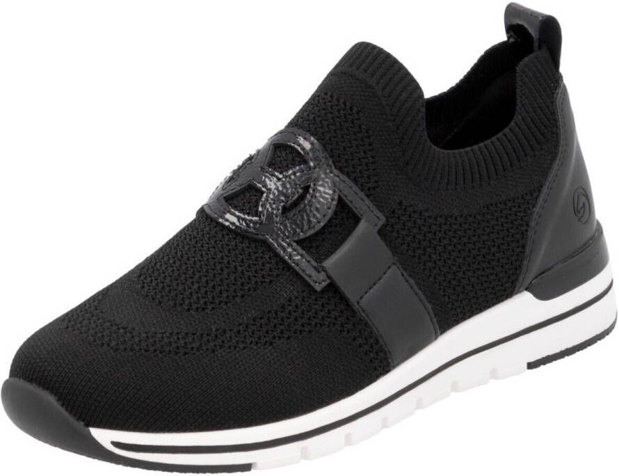 Remonte Slip-on sneakers vrijetijdsschoen lage schoen slipper met elastische band aan de schacht
