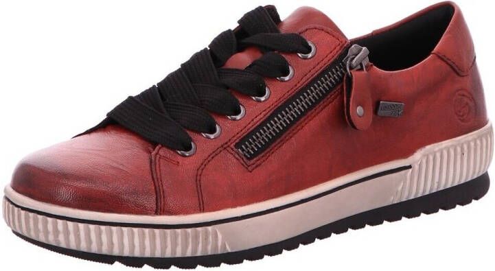 Remonte Plateausneakers vrijetijdsschoen lage schoen veterschoen met buitenrits