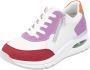 Remonte Sneakers met sleehak Elisabeth Hurley-Collection vrijetijdsschoen lage schoen veterschoen met uitneembare zachte inlegzool - Thumbnail 5