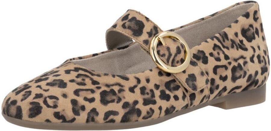 Remonte D0K14-90 Instappers Luipaardprint Suede Dames Beige - Foto 4