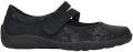 Remonte Ballerina's Slipper instapschoen slip-on sneaker met subtiele slangenlook - Zwart