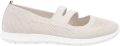 Remonte Ballerina's met riempje lage schoen vrijetijdsschoen comfort-schoen met verwisselbare binnenzool - Beige
