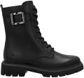 Remonte Veterschoenen Enkellaars boots profielzool blokhak met siersluiting - Zwart