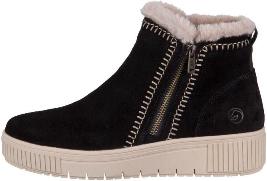 Remonte Winterlaarzen Elisabeth Hurley-Collection Winter enkellaars plateaulaarzen met imitatiebontrand en zacht voetbed - Foto 3