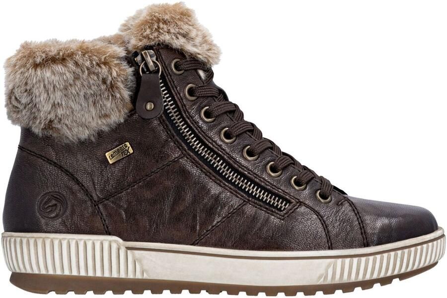 Remonte Winterlaarzen plateau outdoorschoen veterschoenen met waterafstotende tex-membraan