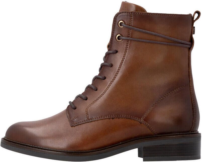 Remonte D2W80-24 Cognac bootie met rits en vetersluiting - Foto 6