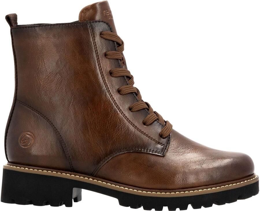 Remonte Veterschoenen blokhak veterschoen enkellaars in used look - Foto 2