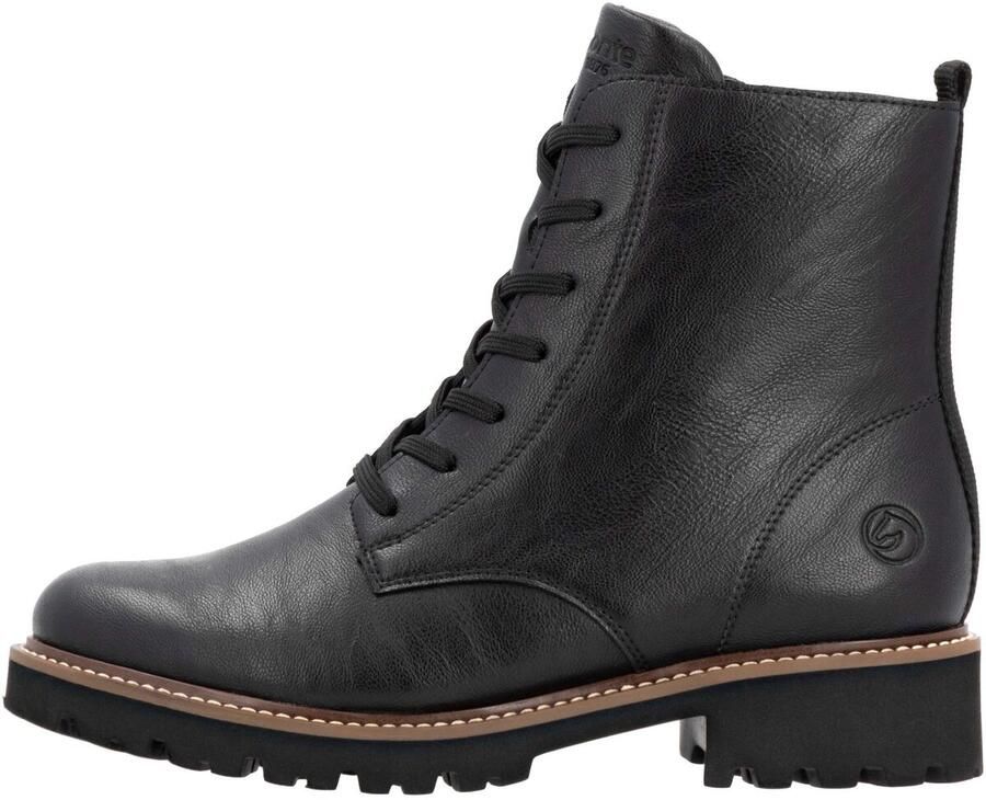 Remonte Veterschoenen blokhak veterschoen enkellaars in used look - Foto 2