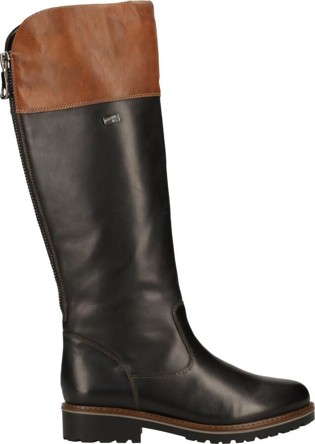 Remonte dames leren laarzen zwart bruin - Foto 2