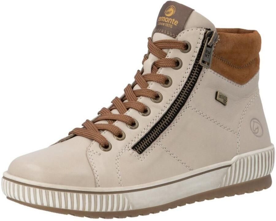 Remonte D0772-62 Veterschoenen Beige en Bruin Leer Dames Beige - Foto 3
