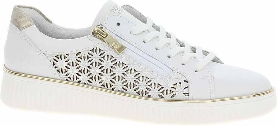 Remonte Plateausneakers vrijetijdsschoen veterschoen lage schoen met perforatie - Foto 4