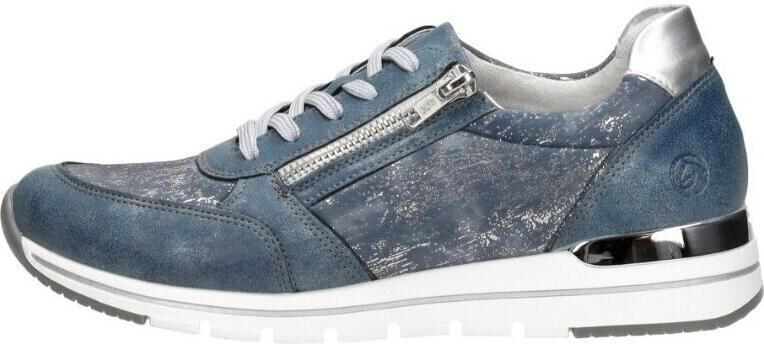 Remonte Blauwe Sneaker met Metallic Accenten Blue Heren - Foto 14