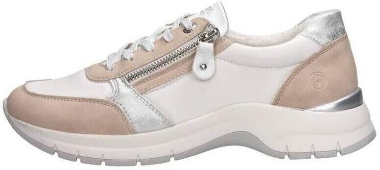 Remonte Comfortabele witte sneaker met beige en zilveren accenten Multicolor Heren - Foto 8