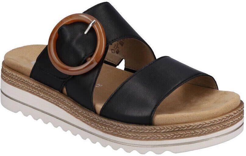 Remonte Slippers sleehak zomerschoen pantoffels met decoratieve gesp