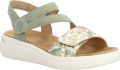REMONTE Sandalen met riem olijfgroen pastelgroen wit - Groen