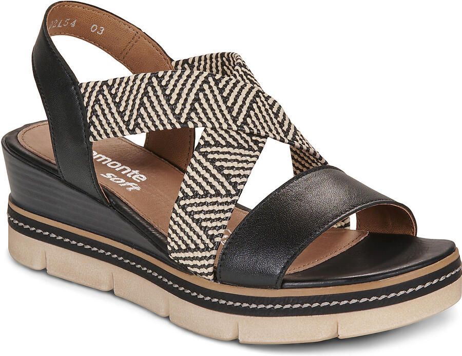 Remonte Sleehaksandaaltjes bandjessandaal zomerschoen comfortabele schoen met patroon - Foto 2