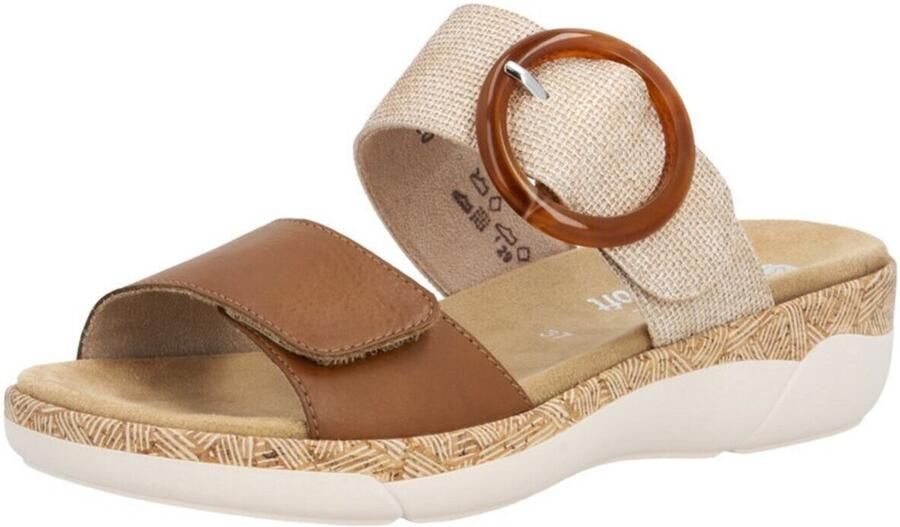 Remonte -Dames cogna caramel slippers & muiltjes - Foto 2