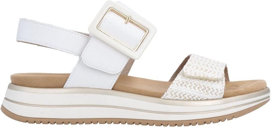 Remonte D1J53-81 Sandalen Wit Leer Dames Wit Goud - Foto 18