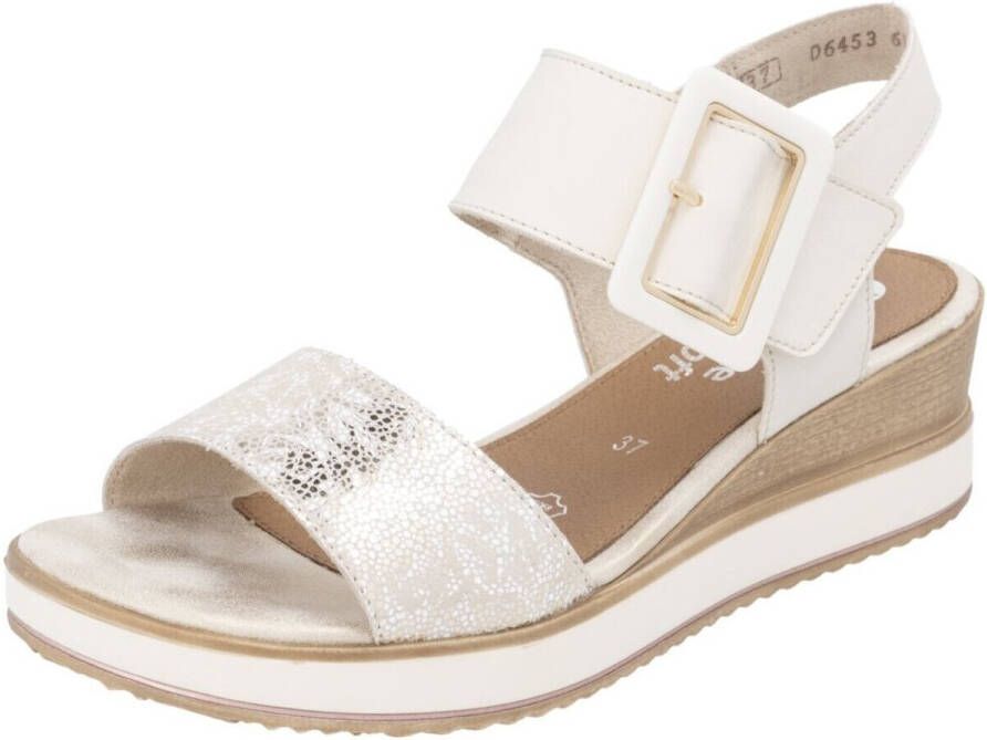 Remonte Sandaaltjes ELLE-Collection zomerschoen sandaal comfortschoen met klittenband onder de siergesp