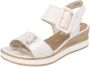 Remonte Sandaaltjes ELLE-Collection zomerschoen sandaal comfortschoen met klittenband onder de siergesp - Thumbnail 1