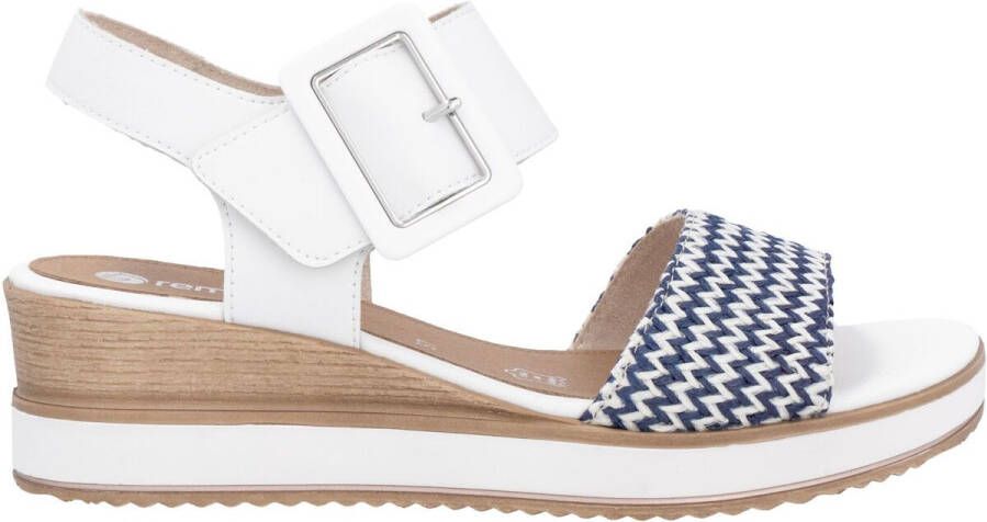 Remonte Sandaaltjes ELLE-Collection zomerschoen sandaal comfortschoen met klittenband onder de siergesp