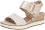 Remonte Sleehaksandaaltjes ELLE-Collection zomerschoen sandalen comfortschoen met klittenband onder de decoratieve gesp - Thumbnail 3