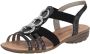 Remonte Sandalen sleehak zomerschoen sandaal met elastische banden - Thumbnail 4