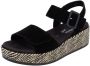Remonte Sandaaltjes Elisabeth Hurley-Collection Sleehak zomerschoen sandaal met bandjes en bekleed plateau - Thumbnail 17