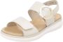 Remonte Licht Grijze Leren Dames Sandalen Licht Grijs - Thumbnail 6