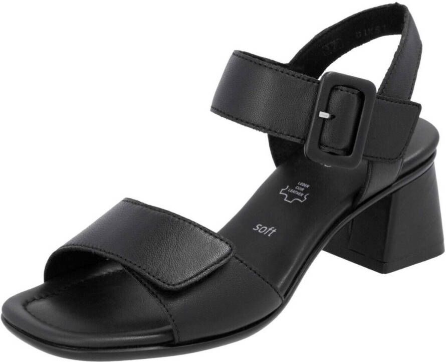 Remonte Sandaaltjes ELLE-Collection blokhak zomerschoen sandaal avondschoen met klittenband
