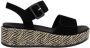 Remonte Sandaaltjes Elisabeth Hurley-Collection Sleehak zomerschoen sandaal met bandjes en bekleed plateau - Thumbnail 4