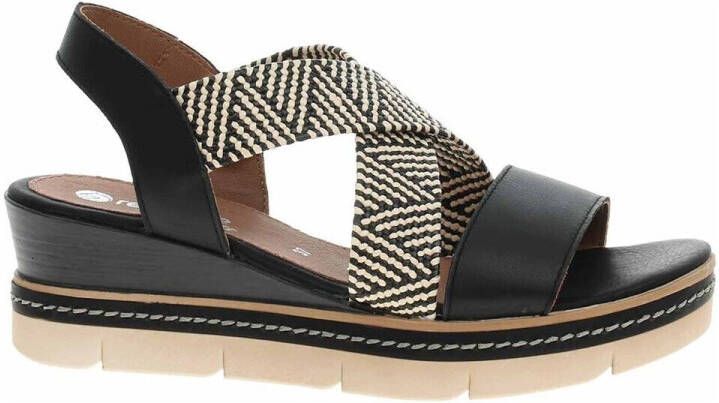 Remonte Sleehaksandaaltjes bandjessandaal zomerschoen comfortabele schoen met patroon - Foto 7