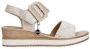 Remonte Sleehaksandaaltjes ELLE-Collection zomerschoen sandalen comfortschoen met klittenband onder de decoratieve gesp - Thumbnail 3